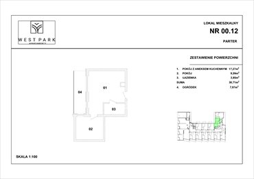 rzut mieszkanie na sprzedaż 31m2 mieszkanie Kołobrzeg, Wylotowa 6