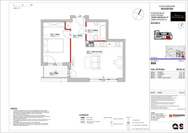 rzut mieszkanie na sprzedaż 45m2 mieszkanie Warszawa, Ursus, ul. Gierdziejewskiego 23
