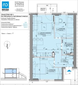 rzut mieszkanie na sprzedaż 55m2 mieszkanie Janczewice, Jedności