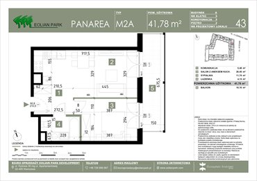 rzut mieszkanie na sprzedaż 42m2 mieszkanie Warszawa, Ursus, Ryżowa