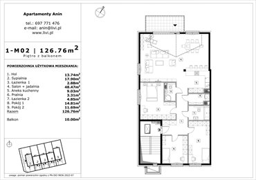 rzut mieszkanie na sprzedaż 127m2 mieszkanie Warszawa, Wawer Anin, Rzeźbiarska 58