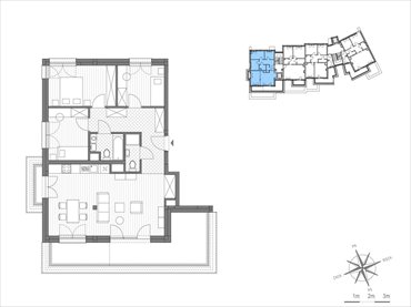 rzut mieszkanie na sprzedaż 81m2 mieszkanie Kraków, Bronowice Wielkie, ul.Stawowa 246