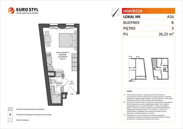 rzut lokal użytkowy na sprzedaż 26m2 lokal użytkowy Gdańsk, ul.Jaskółcza