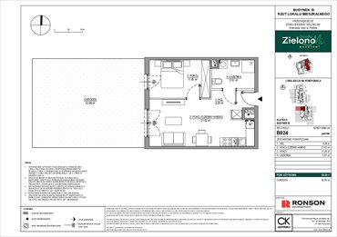 rzut mieszkanie na sprzedaż 43m2 mieszkanie Warszawa, Mokotów, ul. Polska 10