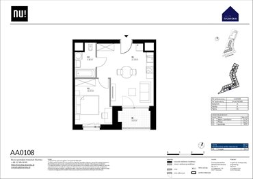 rzut mieszkanie na sprzedaż 57m2 mieszkanie Warszawa, Wola, Kolejowa