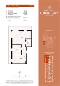 rzut mieszkanie na sprzedaż 60m2 mieszkanie Świdnica, Lipowa 14