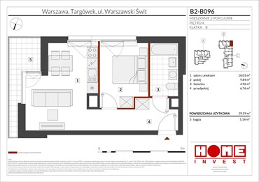 rzut mieszkanie na sprzedaż 40m2 mieszkanie Warszawa, Targówek, ul. Warszawski Świt 12