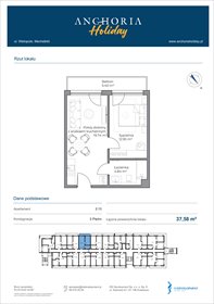 rzut mieszkanie na sprzedaż 38m2 mieszkanie Mechelinki, Wielopole 36-38