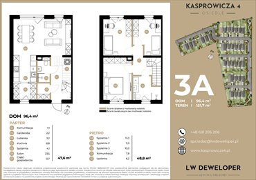 rzut dom na sprzedaż 96m2 dom Łódź, Jana Kasprowicza 4