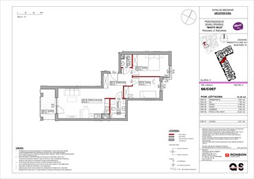 rzut mieszkanie na sprzedaż 61m2 mieszkanie Warszawa, Białołęka, Marywilska 68