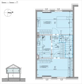 rzut dom na sprzedaż 64m2 dom Warszawa, Białołęka, Inna 4