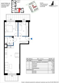 rzut mieszkanie na sprzedaż 60m2 mieszkanie Łódź, Retkinia, Maratońska 49C