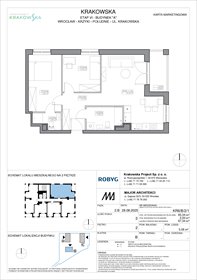 rzut mieszkanie na sprzedaż 65m2 mieszkanie Wrocław, Krzyki, Krakowska 112