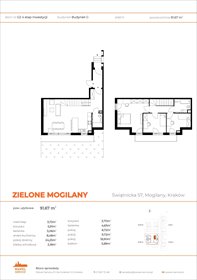 rzut mieszkanie na sprzedaż 91m2 mieszkanie Mogilany, ul. Świątnicka 57