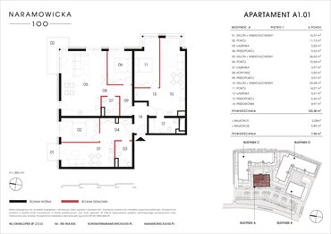 rzut mieszkanie na sprzedaż 155m2 mieszkanie Poznań, Winogrady, Naramowicka 100