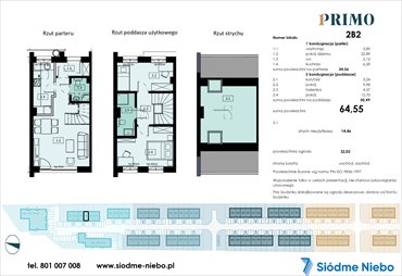 rzut mieszkanie na sprzedaż 65m2 mieszkanie Pruszcz Gdański, Rokitnica, Droga Słowackiego
