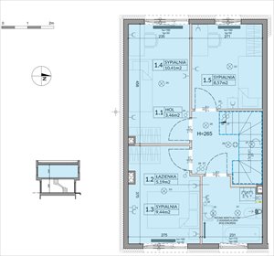 rzut dom na sprzedaż 74m2 dom Łódź, Mały Skręt