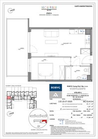 rzut mieszkanie na sprzedaż 41m2 mieszkanie Warszawa, Bemowo, Szeligowska