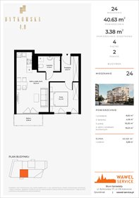 rzut mieszkanie na sprzedaż 41m2 mieszkanie Katowice, Bytkowska