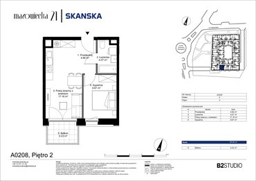 rzut mieszkanie na sprzedaż 36m2 mieszkanie Kraków, Krowodrza, ul. Mazowiecka 21