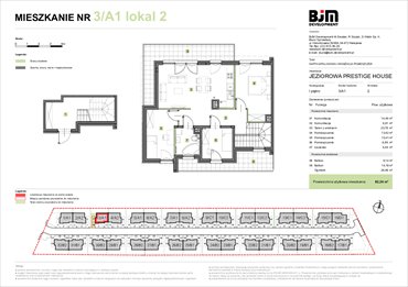 rzut mieszkanie na sprzedaż 82m2 mieszkanie Warszawa, Wawer, Jeziorowa