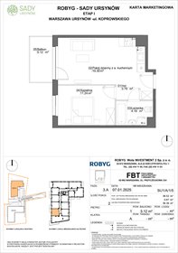 rzut mieszkanie na sprzedaż 39m2 mieszkanie Warszawa, Koprowskiego