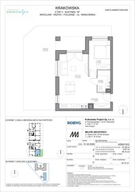 rzut mieszkanie na sprzedaż 47m2 mieszkanie Wrocław, Krzyki, Krakowska 112