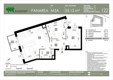 rzut mieszkanie na sprzedaż 55m2 mieszkanie Warszawa, Ursus, Ryżowa