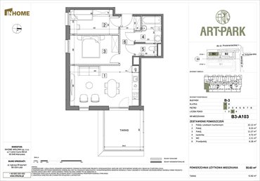 rzut mieszkanie na sprzedaż 56m2 mieszkanie Łódź, Polesie, Wołowa 4A