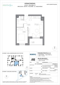 rzut mieszkanie na sprzedaż 37m2 mieszkanie Wrocław, Krzyki, Krakowska 112