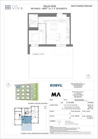 rzut mieszkanie na sprzedaż 42m2 mieszkanie Wrocław, Iwiny, ul. Franza Petera Schuberta