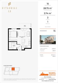 rzut mieszkanie na sprzedaż 29m2 mieszkanie Katowice, Bytkowska