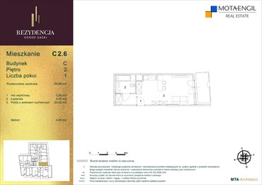 rzut mieszkanie na sprzedaż 29m2 mieszkanie Lublin, Śródmieście, Jasna i Wieniawska