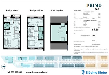 rzut mieszkanie na sprzedaż 65m2 mieszkanie Pruszcz Gdański, Rokitnica, Droga Słowackiego