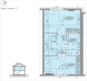 rzut dom na sprzedaż 68m2 dom Sulejówek, Szklarniowa