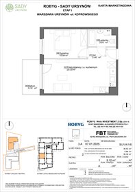 rzut mieszkanie na sprzedaż 39m2 mieszkanie Warszawa, Koprowskiego