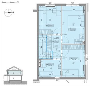 rzut dom na sprzedaż 81m2 dom Warszawa, Białołęka, Inna 4