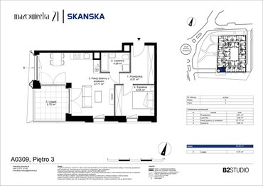 rzut mieszkanie na sprzedaż 51m2 mieszkanie Kraków, Krowodrza, ul. Mazowiecka 21