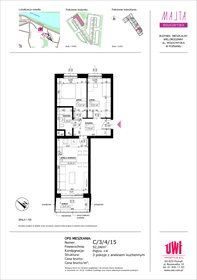 rzut mieszkanie na sprzedaż 52m2 mieszkanie Poznań, Rataje, ul. Klemensa Mikuły 1 i 3