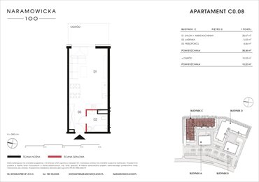 rzut mieszkanie na sprzedaż 38m2 mieszkanie Poznań, Winogrady, Naramowicka 100