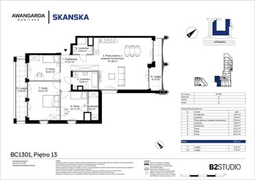 rzut mieszkanie na sprzedaż 98m2 mieszkanie Kraków, Prądnik Czerwony, Mogilska 126