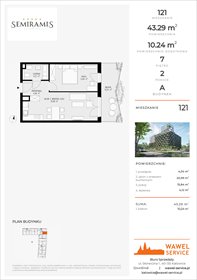 rzut mieszkanie na sprzedaż 43m2 mieszkanie Katowice, Bogucice - Dąbrówka Mała, Wiertnicza 32