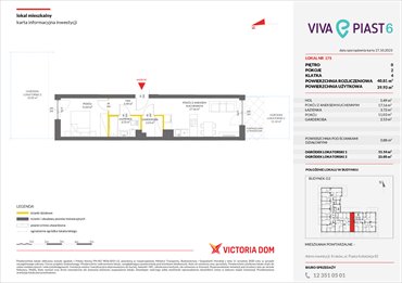 rzut mieszkanie na sprzedaż 41m2 mieszkanie Kraków, Mistrzejowice, ul. Piasta