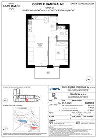 rzut mieszkanie na sprzedaż 42m2 mieszkanie Warszawa, Powstańców Śląskich
