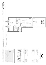 rzut mieszkanie na sprzedaż 53m2 mieszkanie Gniew, Leśna 21